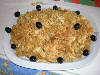 Bacalhau a braz