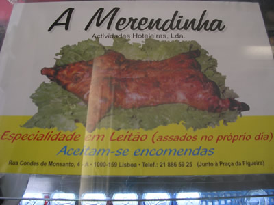 Suckling pig Leitao Assadoa lenha Lisbon pastelaria A Merendinha