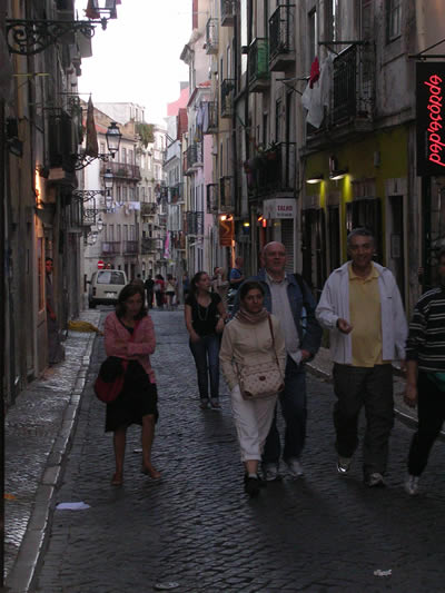 Lisbon Restaurant O Fogareiro Bairro Alto street Rua da Atalaia