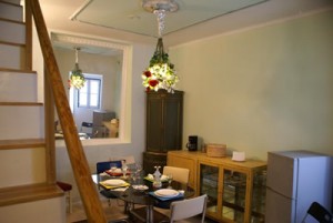 House Pedro Silva Alfama historic Lisbon dinner erea and kitchen