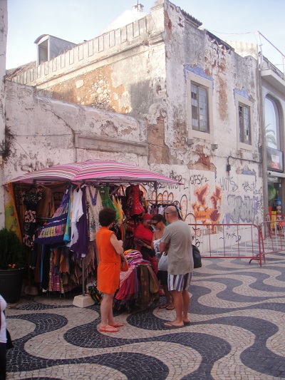 Cascais near Lisbon popular tourist street 2