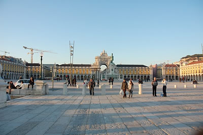 Lisbon Praça do Comércio Feb 2011